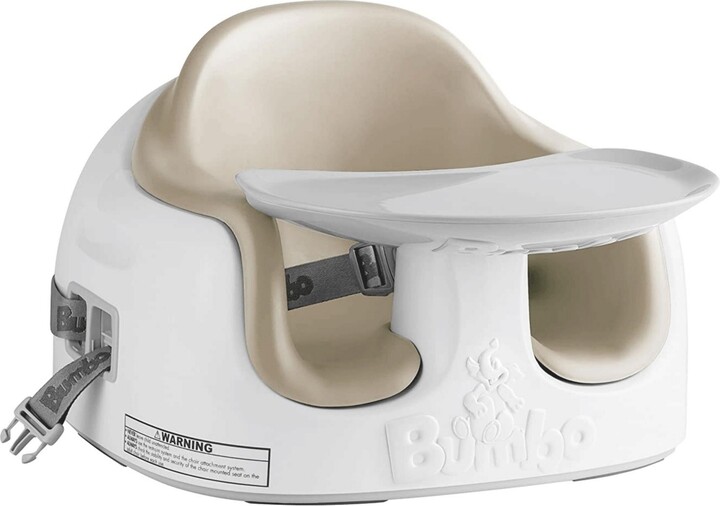 Bumbo Baby Toddler Adjustable 3-in-1 Booster Seat/High Chair and Tray, Taupe