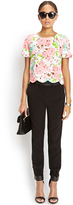 Thumbnail for your product : Forever 21 Textured Floral Boxy Top