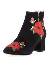 Thumbnail for your product : Kate Spade Langton Embroidered Suede Bootie