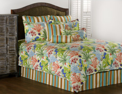 Victor Mill Island Breeze Tropical Sea Life Comforter Mini Set