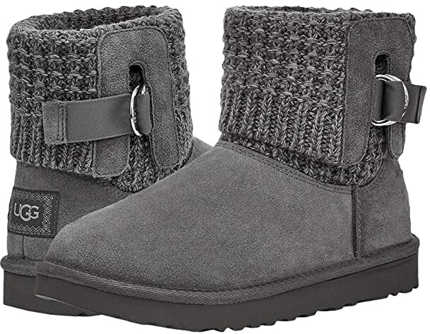 ugg gray knit boots