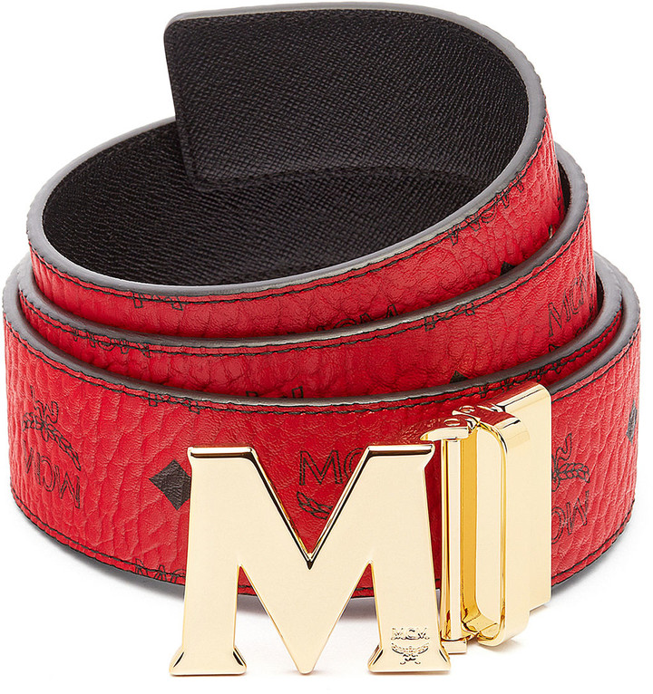 mcm belt blue and red