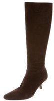 Thumbnail for your product : Giorgio Armani Suede Knee-High Boots