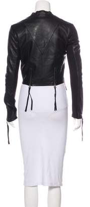 Linea Pelle Leather Zip-Up Jacket