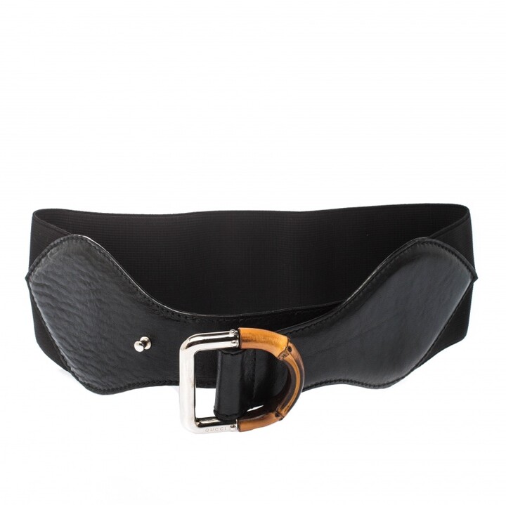 gucci wide elastic belt
