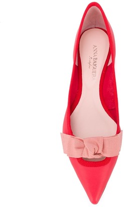 Anna Baiguera Malikaflex bow-embellished ballerina shoes