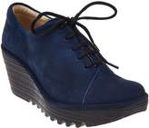 Thumbnail for your product : Fly London Leather Lace-up Wedge Shoes - Yumi