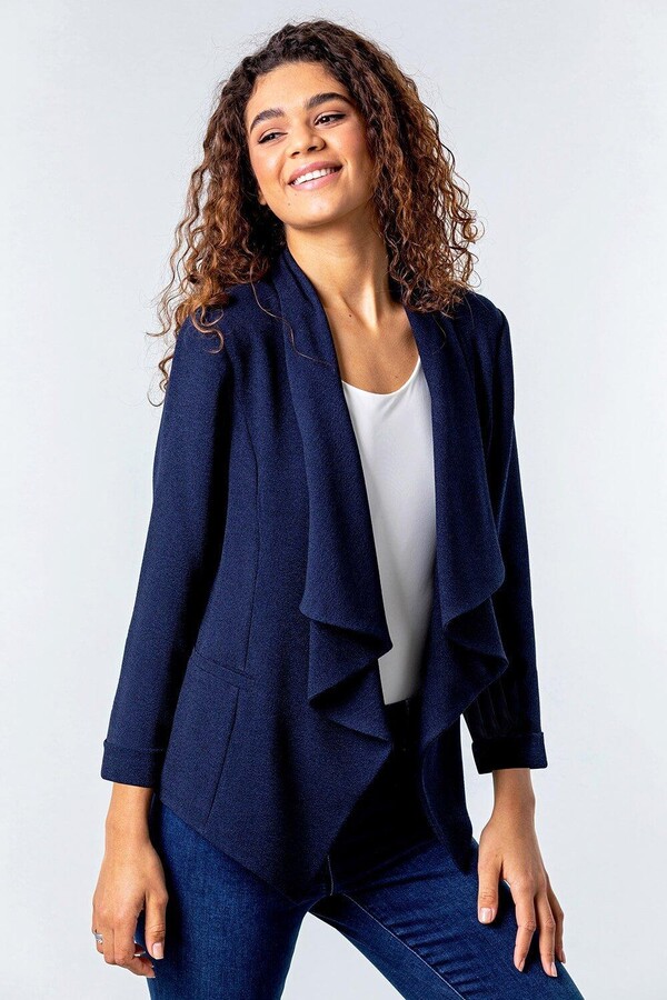 blue waterfall blazer