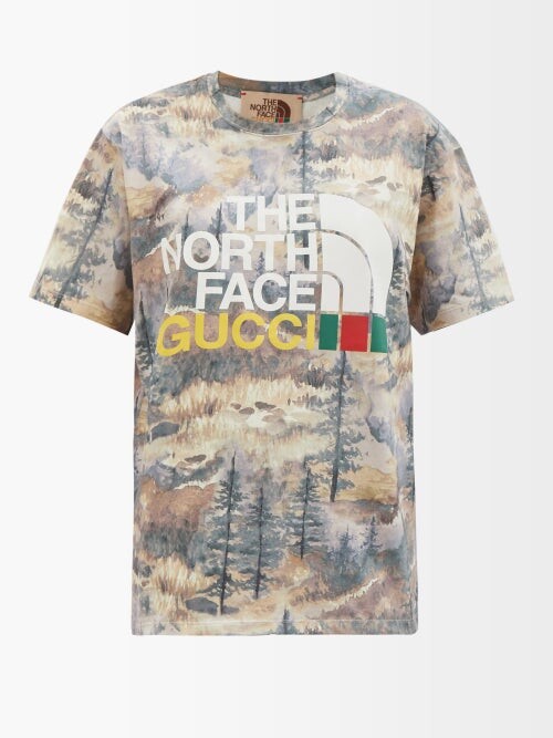 Gucci Off-White The North Face Edition Logo T-Shirt - ShopStyle
