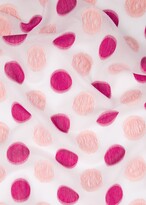 Thumbnail for your product : Paul Smith Light Pink Polka Dot Jacquard Cotton-Blend Scarf