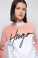 Thumbnail for your product : HUGO BOSS Relaxed-fit sweatshirt in French terry with handwritten logos