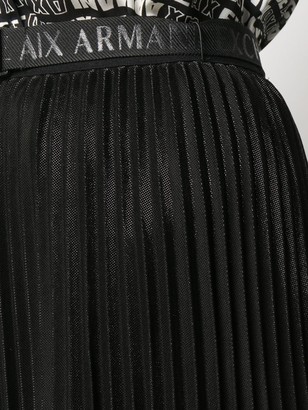 Armani Exchange Pleated Midi Skirt
