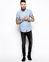 Thumbnail for your product : ASOS Smart Shirt In Short Sleeve With Diamond Spot Print