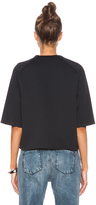 Thumbnail for your product : 3.1 Phillip Lim Techno Jersey Oversized Tee with Jewel Encrusted Neckline in Midnight