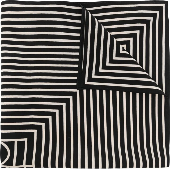 Totême Signature Monogram silk scarf