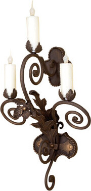 Ashore Lighting Wrought Iron Candle Wall Light