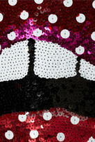 Thumbnail for your product : Markus Lupfer Lips polka-dot sequined merino wool sweater