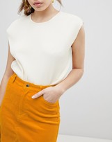 Thumbnail for your product : Monki Cord Mini Skirt in Mustard