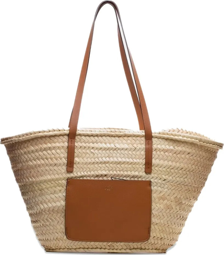 Poche Paris Top-Handles Straw Tote Bag