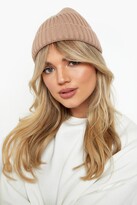 Thumbnail for your product : boohoo Basic Tan Ribbed Beanie
