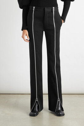 パンツ Bottega Veneta Black Wool Belted Trousers BOTTEGA VENETA | Elastic Waistband Wool Twill Pants | BLACK