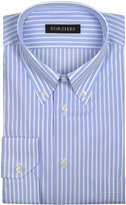 Thumbnail for your product : Forzieri Striped Light Blue and White Cotton Shirt