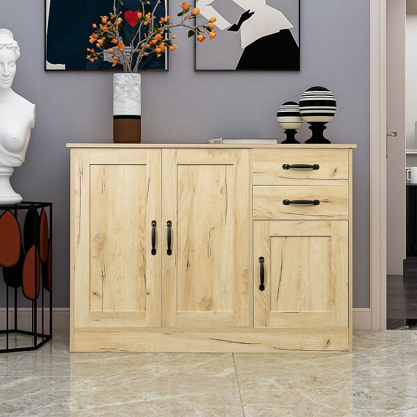 TiramisuBestModernWoodBuffetSideboardwith2Doors&2Drawers43.3\