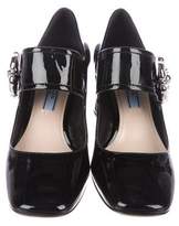 Thumbnail for your product : Prada Patent Mary Jane Pumps