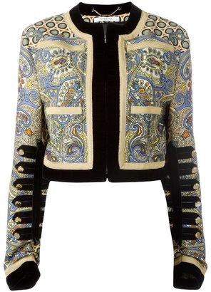 Givenchy printed cropped jacket