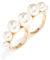 Thumbnail for your product : BaubleBar Pearly Bead Two-Finger Ring
