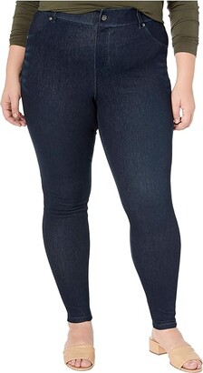Hue Plus Size High-Waist Ultra Soft Denim Leggings (Black/Indigo Wash) Women's  Jeans - ShopStyle Jeggings
