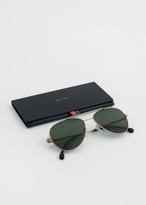 Thumbnail for your product : Paul Smith Matte Silver And Black Ink 'Angus' Sunglasses