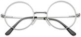 Thumbnail for your product : clear SunglassUP Sunglass Stop - Small Round Vintage Metal John Lennon Lens Eye Glasses (, Lens)