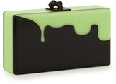 Thumbnail for your product : Edie Parker Jean Slim Box Clutch Bag, Obsidian Sand/Glow