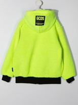 Thumbnail for your product : Gcds Kids Logo Print Zip-Up Hoodie