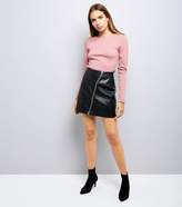 Thumbnail for your product : New Look Pink Crinkle Long Sleeve T-Shirt