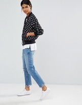 Thumbnail for your product : French Connection Dotty Spot Bomber Jacket