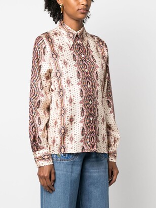 Tシャツ・カットソー Etro Long-Sleeved Top With Paisley Pattern Etro Paisley Foliage-Print Jersey Long-Sleeve Top | Neiman
