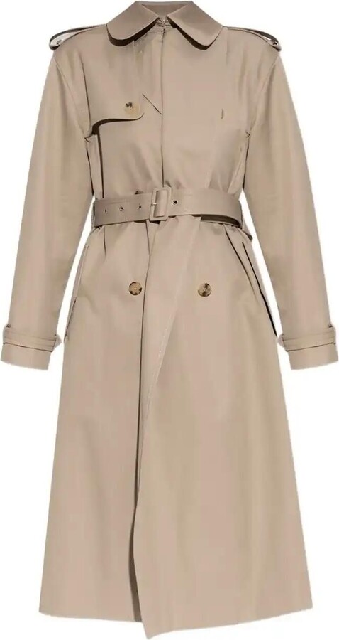 Alexander McQueen Double-Breasted Trench Coat