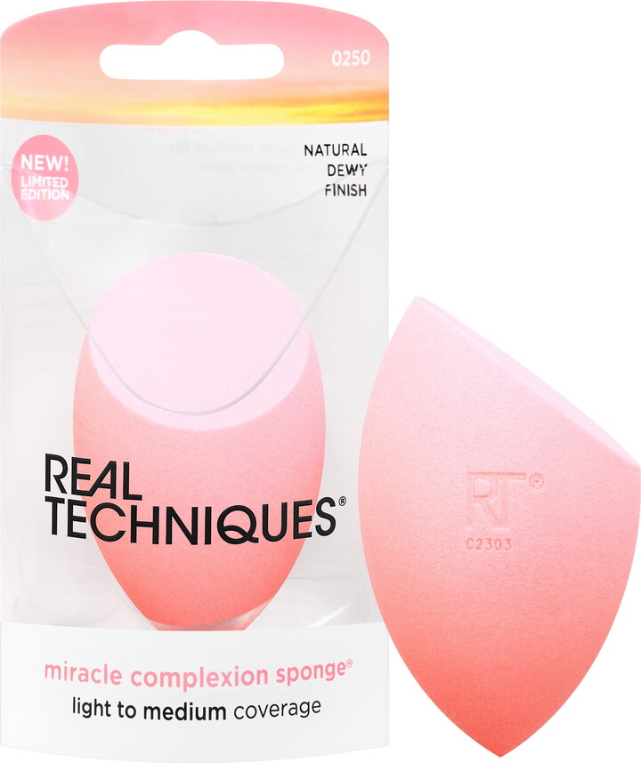 Real Techniques Sunrise To Sunset Miracle Complexion Sponge, Makeup Sponge For Foundation, 1 Count