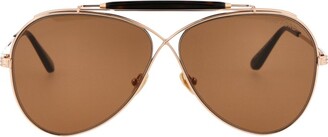 Tom Ford Eyewear Aviator Frame Sunglasses