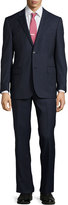 Thumbnail for your product : Neiman Marcus Two-Piece Striped Wool Suit, Navy/Black