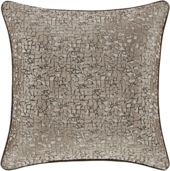 J Queen New York Cracked Ice 20" Square Decorative Throw Pillow