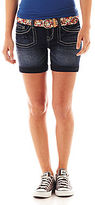 Thumbnail for your product : JCPenney Truce Wallflower Five-Pocket Belted Shorts