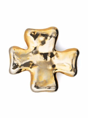 Christian Lacroix Pre-Owned 1980s Cross Motif Brooch