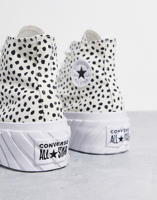 platform polka dot converse
