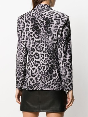Norma Kamali Leopard Print Blazer