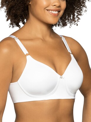 Wire Free Back Smoothing Full Coverage White Bra