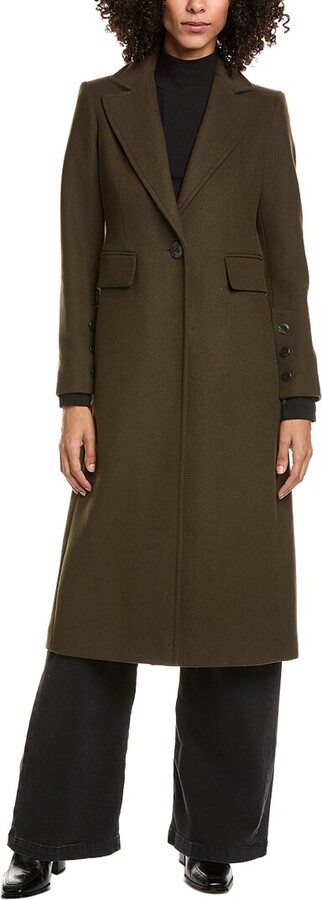 Sam Edelman Reefer Wool-Blend Coat