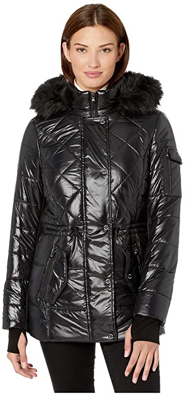 michael kors women's coat with fur hood